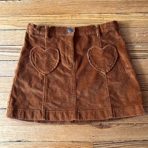 J crew corduroy mini skirt